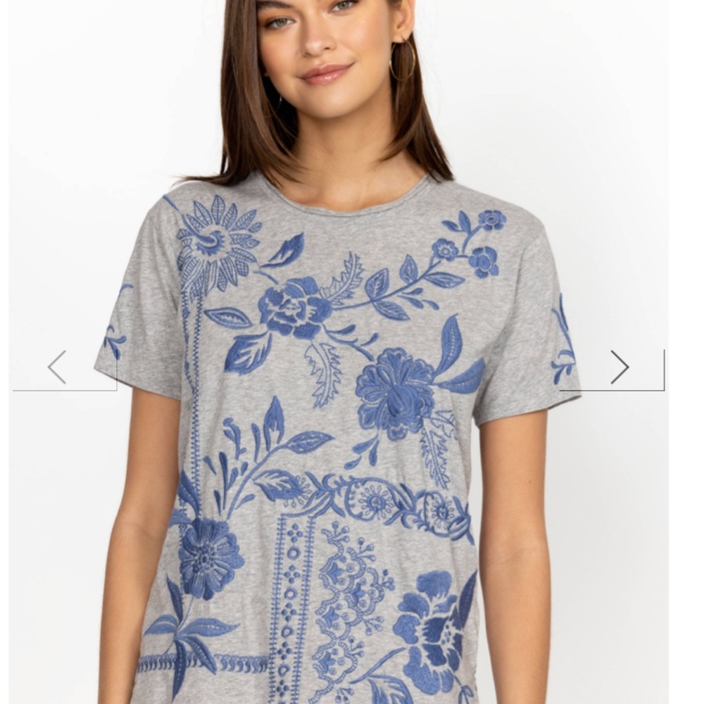 Johnny Was relaxed tee embroidered - Picture 2 of 8